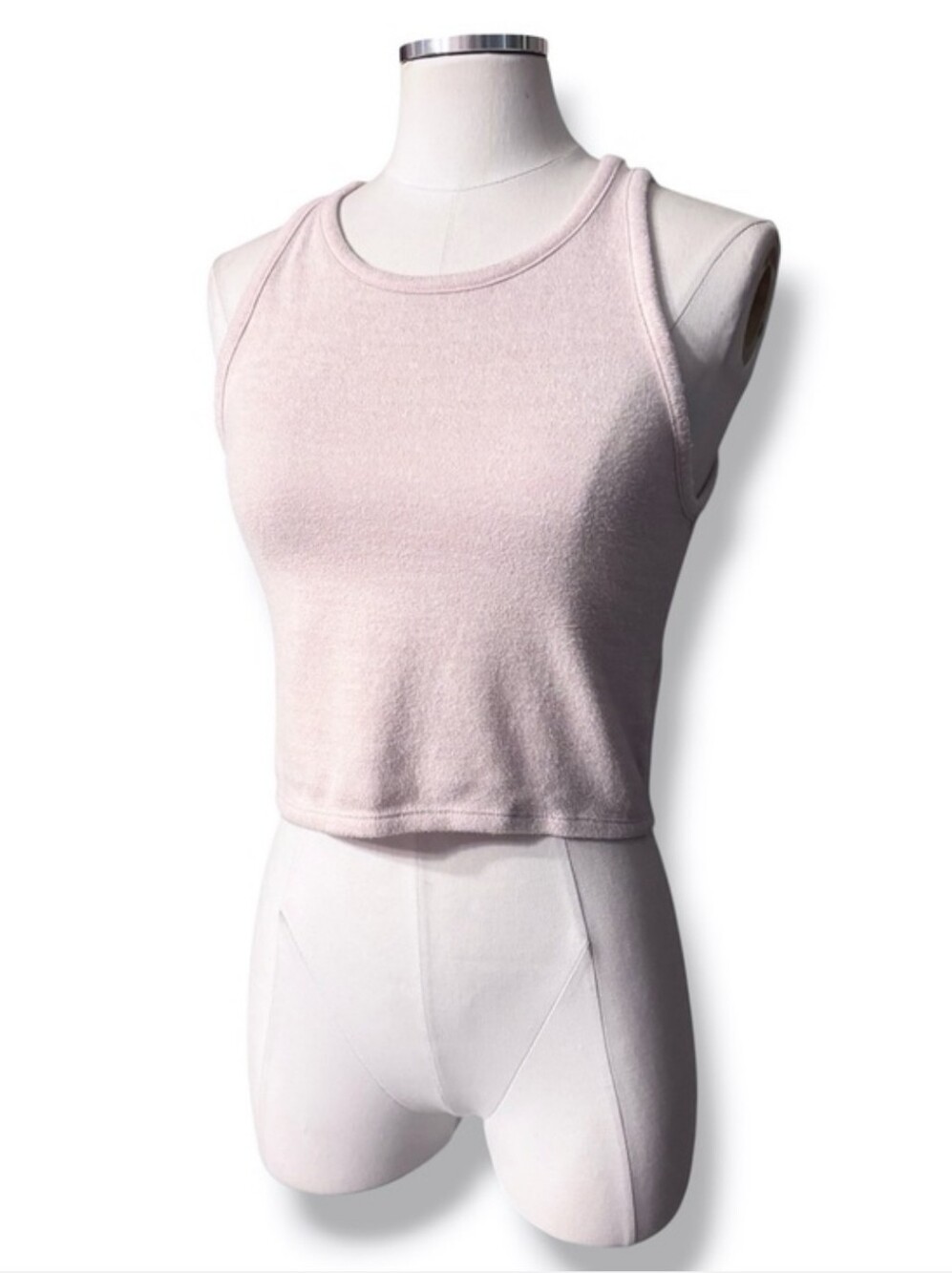 AMERICAN EAGLE Soft Brushed Pale Pink Cropped Tank Size Medium